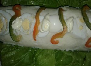 Una foto de Arrollado de papas, con paleta y huevos duros 😃