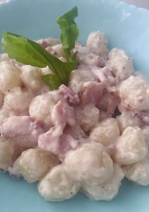 Φωτογραφία της συνταγής Νιόκι πατάτας με guanciale και κρέμα
