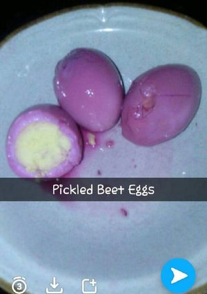 A picture of Pickled Beet Eggs.