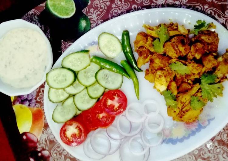 Simple Way to Prepare Award-winning Chicken Tikka in fry Pan🍗😋
