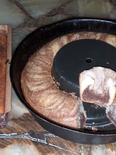 Una foto de Bizcochuelo marmolado