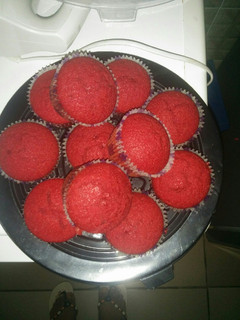A picture of Red velvet cake.