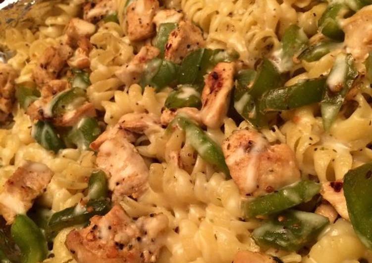 Step-by-Step Guide to Prepare Quick Parmesan Garlic Butter Chicken Pasta Bake