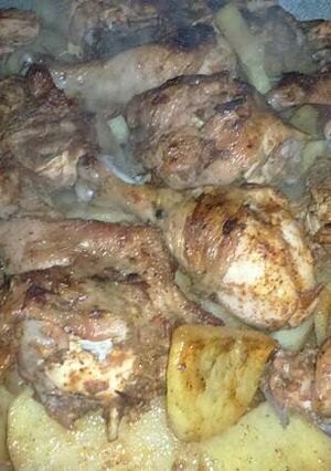 صورة لوصفة صينية بطاطا بفروج بالفرن