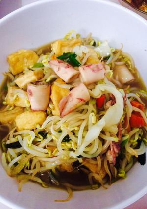 Foto resep Oseng toge tahu cumi asin