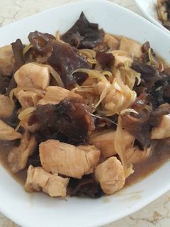 Foto resep Ayam cah jamur