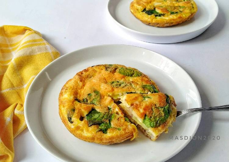 Spinach Rice Omelette