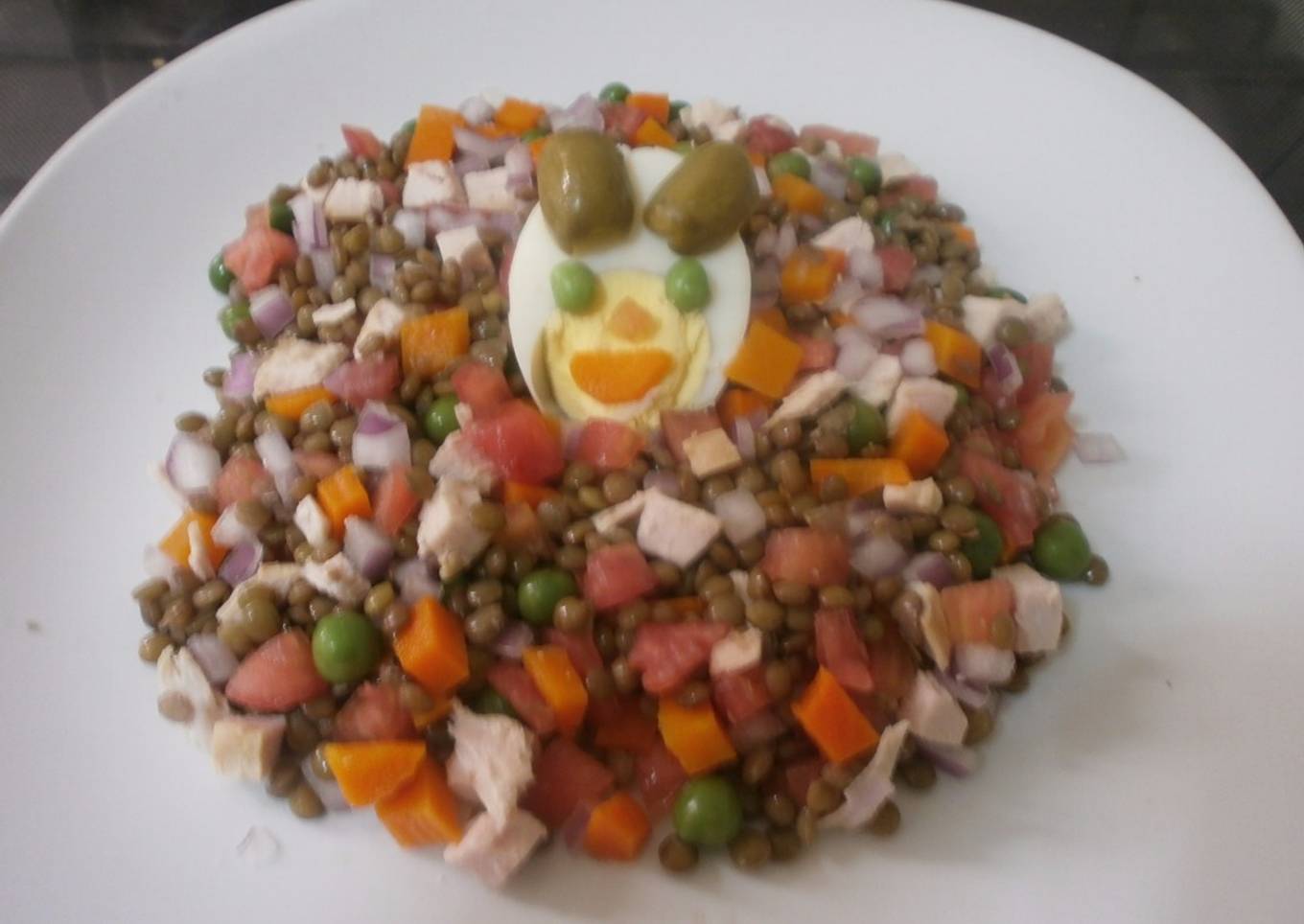 Ensalada de lentejas rápida y económica