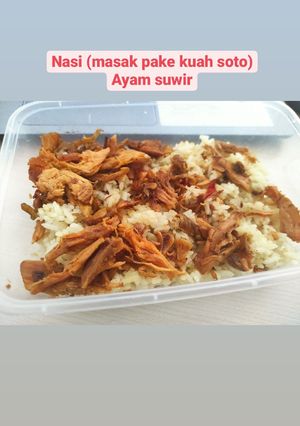 Foto resep Nasi Rasa Soto Ayam Suwir