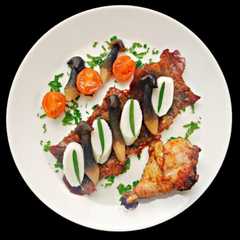 شريحة لحم مع الفطر واليم الصيني(Chinese yam)-レシピのメイン写真