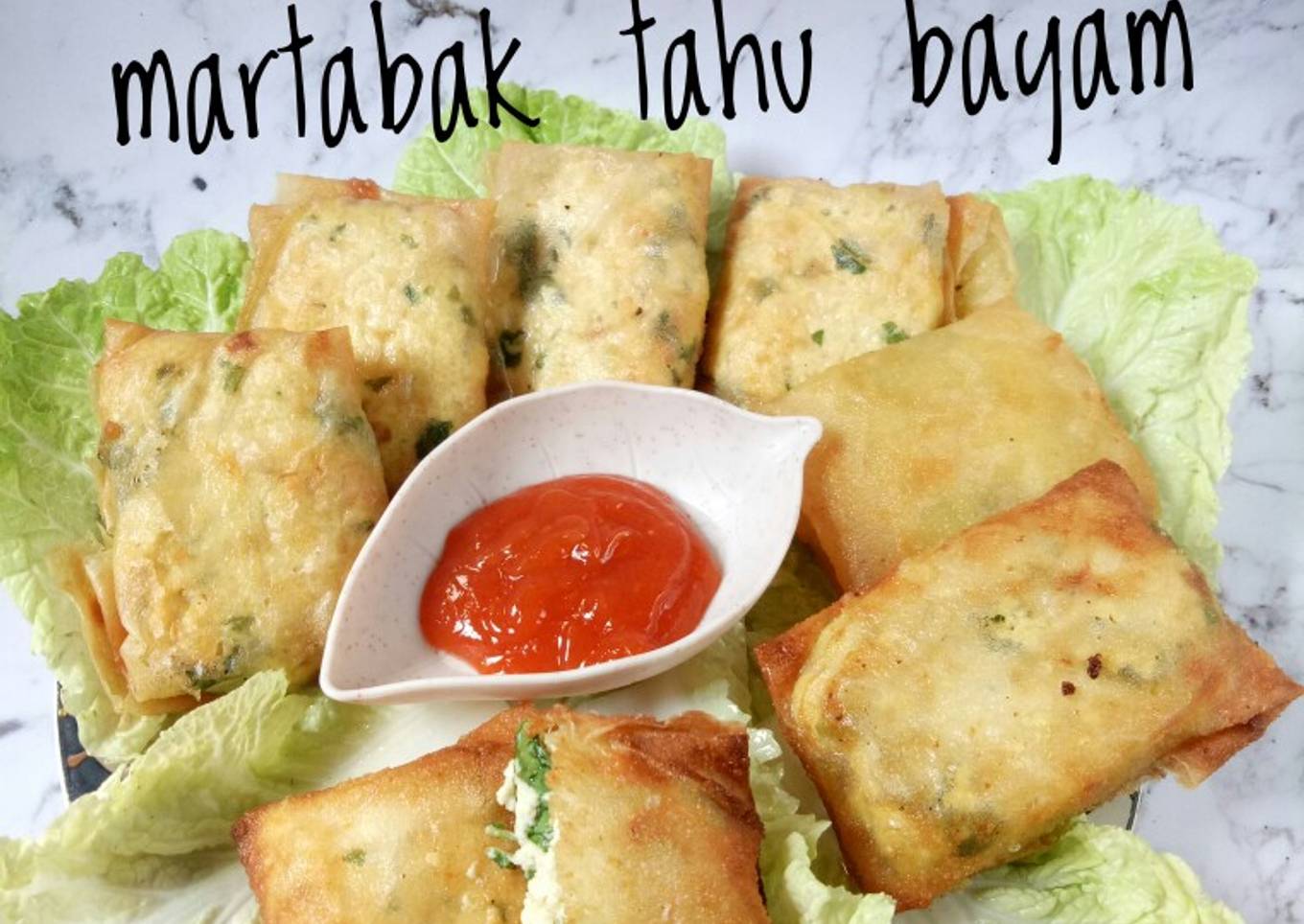 Martabak tahu bayam