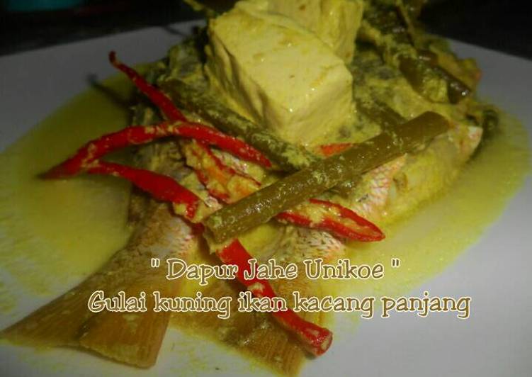Bahan Membuat Ikan Gulai Kuning Kacang Panjang yang sempurna