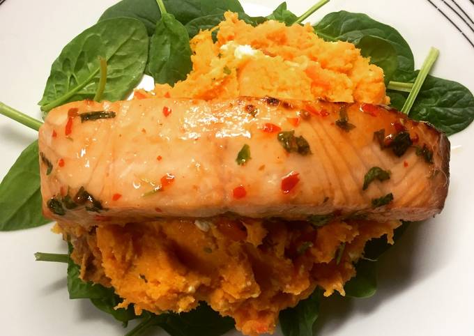 Sweet chilli salmon