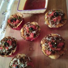 A picture of Mince Pizza Cups.