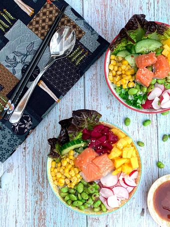 Easy Steps to Prepare Poke Bowl the So Delicious Can spoil the tongue