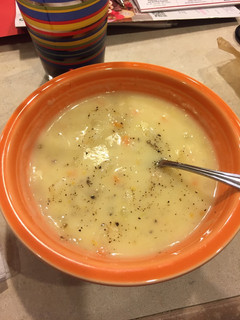A picture of Potato Cheese Soup.
