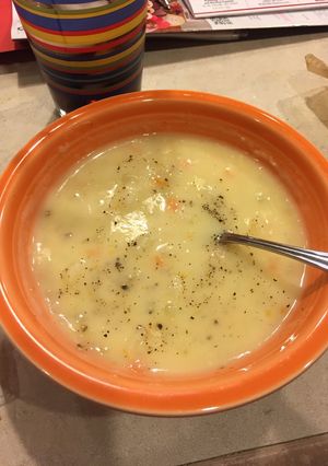 A picture of Potato Cheese Soup.