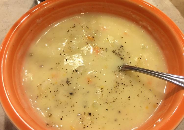 Recipe of Homemade Potato Cheese Soup