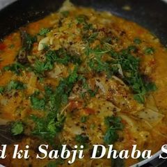 A picture of Papad ki Sabji Dhaba style.