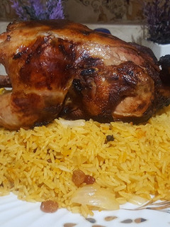 صورة لوصفة أرز بخاري بسمتي
