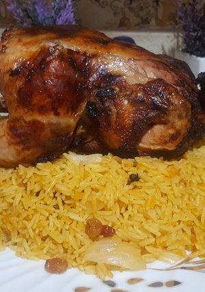 صورة لوصفة أرز بخاري بسمتي