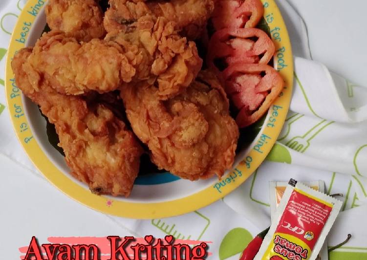 Resep #288. Ayam Kriting 🍗🍗 yang Lezat