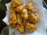 Buñuelos de tallos de acelgas