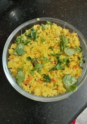 A picture of Mix veg poha.