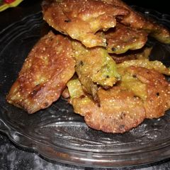 A picture of Pumpkin flower fritters.