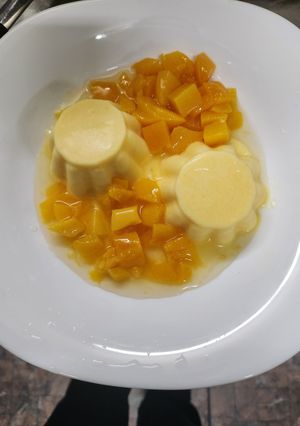 Una foto de Heladito fácil de durazno