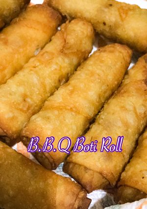 A picture of BBQ Boti Roll (How to Fold a Roll in perfectly).