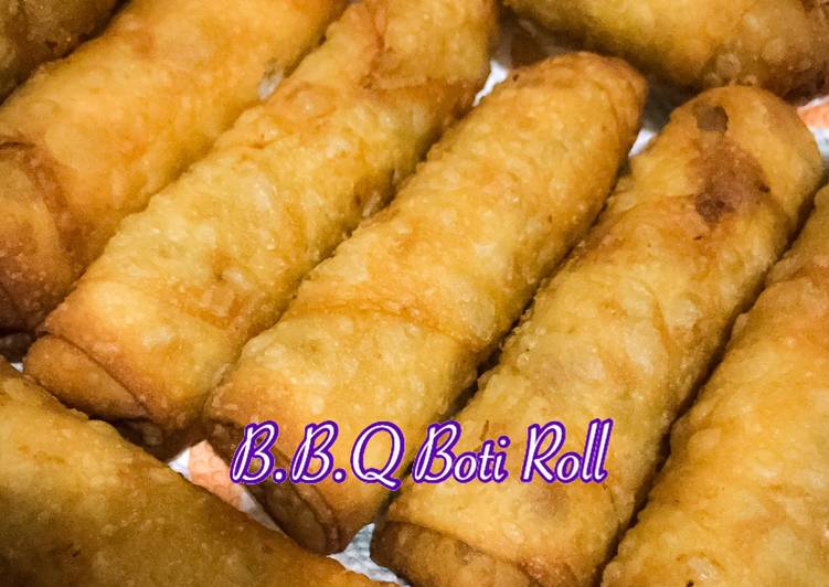 BBQ Boti Roll (How to Fold a Roll in perfectly)