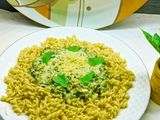مكارونة بالسبانخ وكريمة☘️