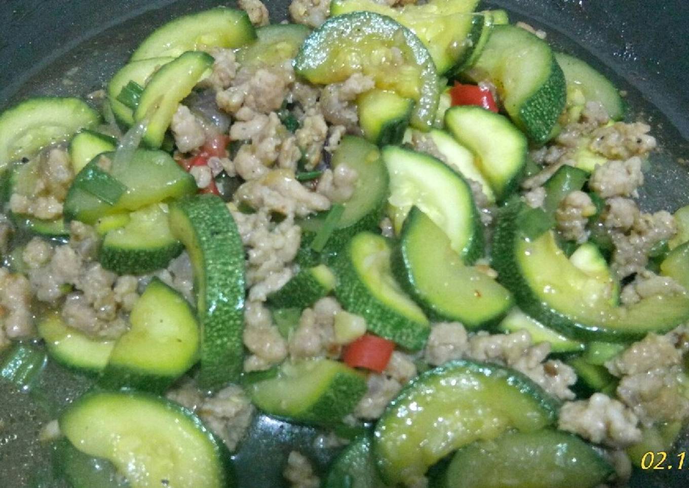 Spicy stir fry Zucchini