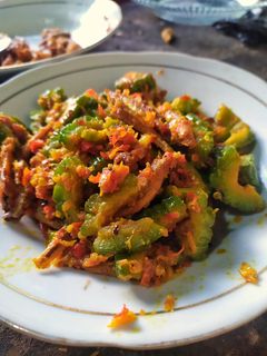 Foto resep Tumis pare teri