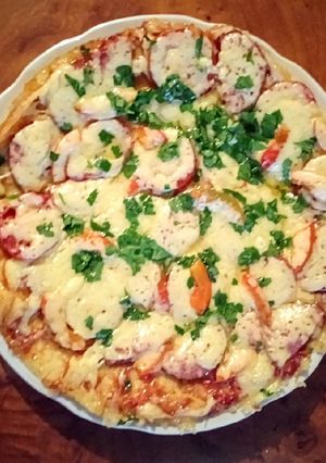Фото 🍕 Пицца на сковороде.