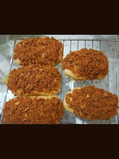 Foto resep Roti abon sapi (overnight poolish method)