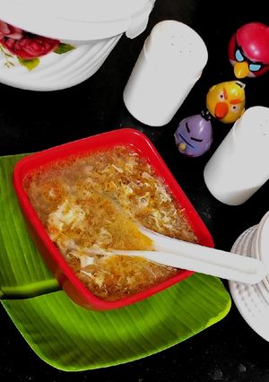 মিক্সড ভেজিটেবল চিকেন স্যুপ(mixed vegetable chicken soup recipe in Bengali) রেসিপির প্রধান ছবি