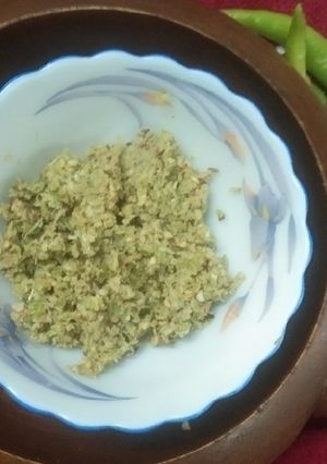 A picture of Green  Chillies  Chutney.