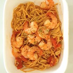 A picture of One Pan Shrimp Pasta.
