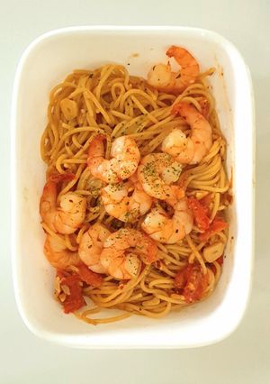 A picture of One Pan Shrimp Pasta.