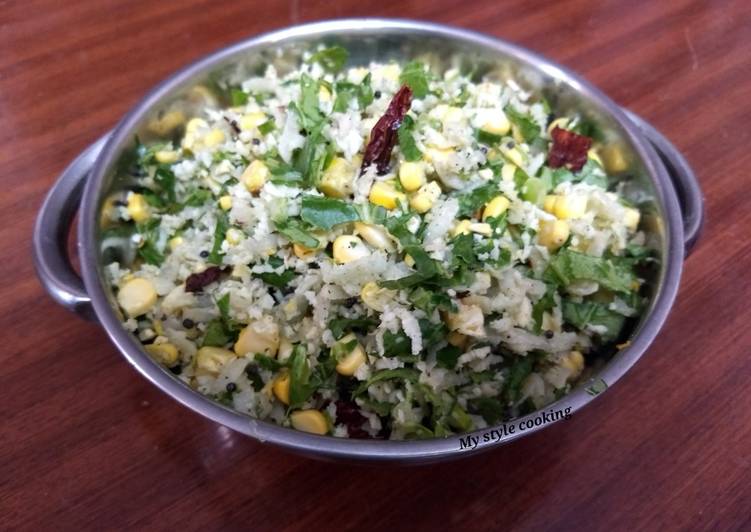 Simple Way to Make Homemade Radish leaves corn salad