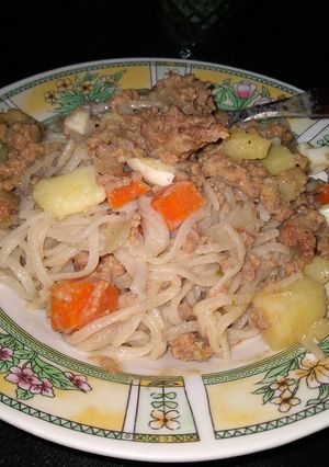 Una foto de Salteado 🍝🫑🧅🥕🥔