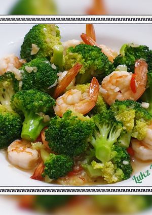 Foto resep Tumis brokoli udang