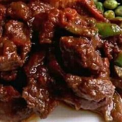 A picture of Wet fry beef.