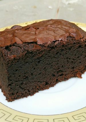Foto resep Chewy Coffee & Palm Brownie