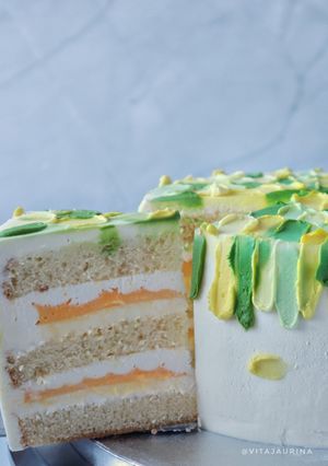 Foto resep Lemon Cake (Lemon Lime Curd)