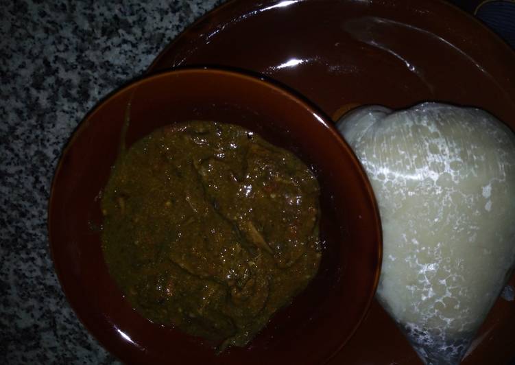 Recipe of Speedy Dry okro with semo