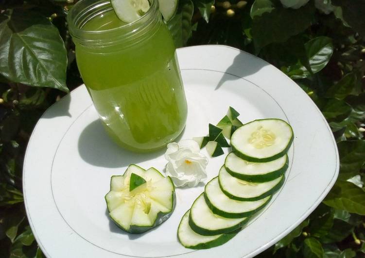 Steps to Prepare Speedy Cucumber juice