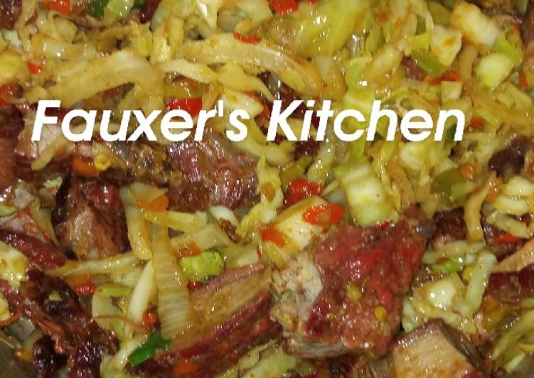 Recipe of Homemade Peppered cabbage meat Cooking Basics for Newbies